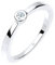 Elli DIAMONDS Ring Women Classic Solitaire with Diamond (0.03 ct.) in 925 Sterling Silver