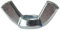 Merriway BH02779 - Tuerca De Mariposa M6, Galvanizado Brillante (Paquete De 15)