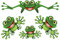 Lustiger Frosch - Funny Frog - Autoaufkleber - Funny Frog Set 02
