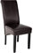 TecTake® Chaise de Salle à Manger Moderne Chaise Ergonomique Rembourrée Confortable Chaise Design en Cuir synthétique Meuble Salon avec Pieds en Bois pour Salle à Manger, Salon, Coiffeuse, Chambre