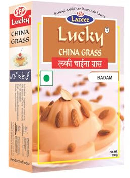 LUCKY CHINA-GRAS Mandel Nachtisch 100g [3 Stück]