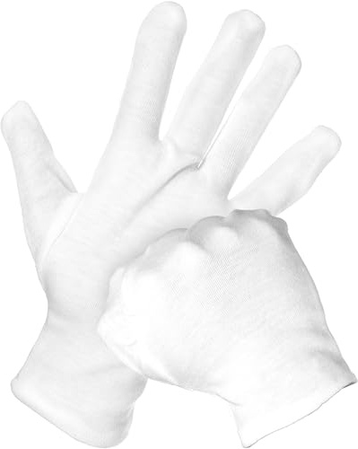 Fine Lines Cotton Moisturising Gloves, Pack of 6 - Dermatological Against Eczema - For Hand Cream - Overnight Dry Hand Treatment for Women and Men - Bedtime Sleep Gloves