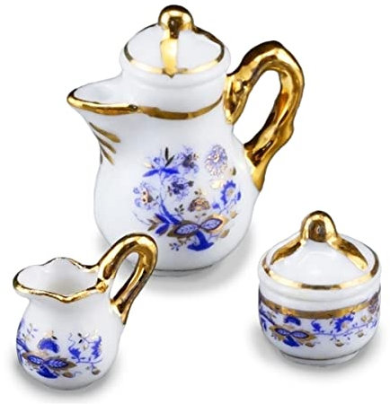 001.364/5 - Teekanne Zwiebel Gold, Miniatur