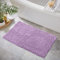 LuxUrux Badematte-Extraweiche Plüschbadewanne Badteppich, 1 '' Chenille Mikrofasermaterial, Super Saugfähiger, Zotteliger Badteppich |Lavendel|20 X 30