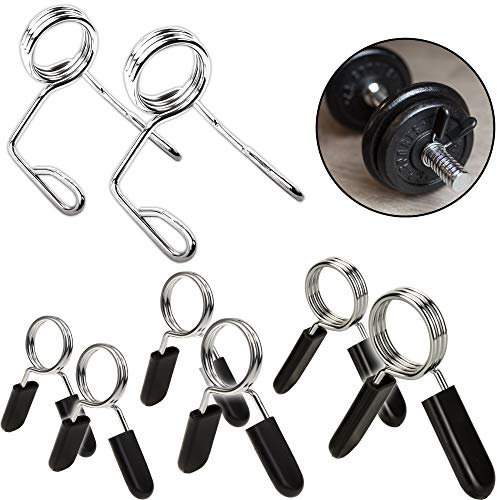 C.P.Sports Feder-Feststeller Hantelverschlüsse Paare | 25mm, 28mm, 30mm, 50mm Durchmesser | Stahl Federverschlüsse, Federclips für Hantelstangen | für Kraftsport, Fitness, Gym