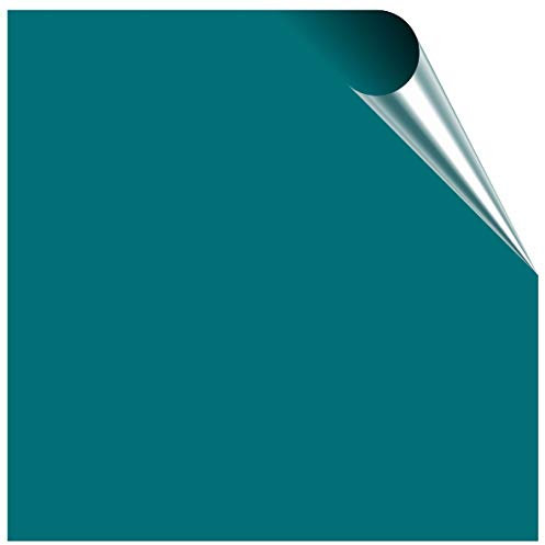 25 x Teal Gloss Tile Stickers for 15cm x 15cm / 6 Inch Waterproof for Kitchen, Splashback, for Bathroom, Self Adhesive, Peel and Stick On, Removable for House Renters