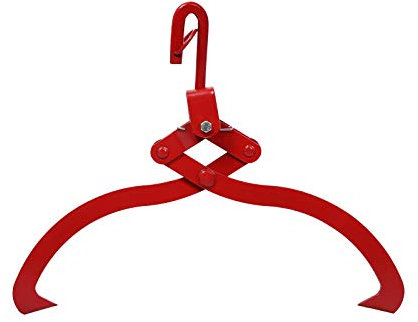 Wiltec Pinza forestale per legna e tronchi fino a 620 mm 450 kg di forza di trazione 2 artigli