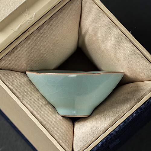 Taza Kuikou Seleccionada RU Porcelana RU Horno Taza De Té Juego De Té Regalos Hechos A Mano De Segundo Grado Pequeño Cuenco De Té Juego De Té Hecho A Mano Platillo
