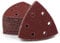 SPEEDWOX 50 Pcs Triangle Sanding Pads Hook and Loop 60 Grit Oscillating Sanding Pad 90mm 6 Holes Fit 3-1/2 Inches Oscillating Multi Tool Detail Sander Sandpaper Triangle Sanding Discs Sanding Tool