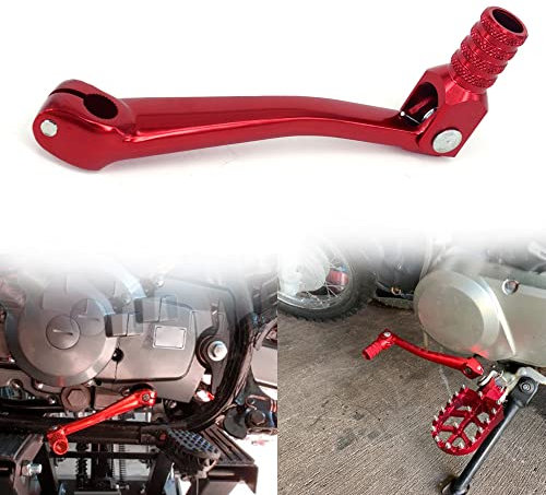 JFG RACING Motorradhebel, klappbar, Aluminium, CNC-gefräst, für CRF 50 70 XR50 TTR50 110 CC 125 CC 140 CC 150 CC 160 CC Rot