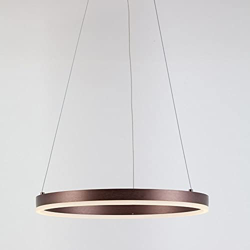 s.LUCE Ring 60 LED-Hängeleuchte 5m Abhängung LED Hängelampe Ringleuchte, Farbe:Coffee