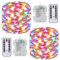 SUNNOW 2 Pezzi Stringa Luci LED - 10M/33FT Catene Luminose 100LED Luci Natalizie Batteria Impermeabile IP65, Esterno/Interni Lucine Decorative per Balcone Giardino Feste Natale (Colorato)