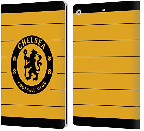 Head Case Designs Licenciado Oficialmente Chelsea Football Club Away Kit 2021/22 Carcasa de Cuero Tipo Libro Compatible con Apple iPad 10.2 2019/2020/2021