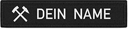 Copytec Namensschild Schlägel und Eisen Patch Symbol Bergbau Bergeisen #38769
