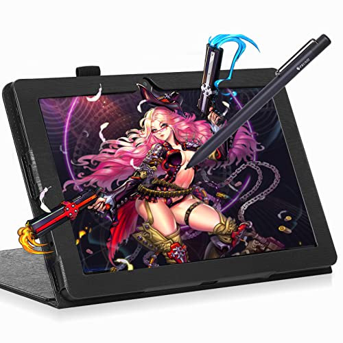 Frunsi T11 Pro Tableta de Dibujo con Pantalla,Tableta Gráfica con Pantalla de 10,1 Pulgadas,Monitor de Dibujo,Tableta de Dibujo Digital Portátil sin Necesidad de Ordenador