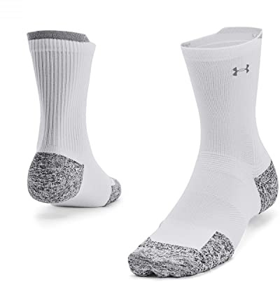 Under Armour Cushion Mid Laufsocken Weiß weissweisssilber, M (22-26,5 cm) Ohne Geschlecht