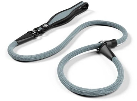 BullyBillows Anti-Pull Anti-Choking Training Dog Lead | 1.2m Active Light Dog Lead Designed With Graded Materials | Suitable For Strong Dogs | Suitable For All dog Breeds | Grey