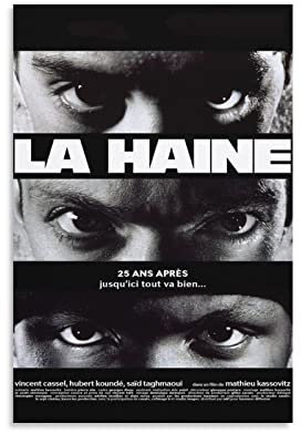 JILIP La Haine 90er Jahre Filmposter (3) Poster Gemälde Leinwand Wandkunst Wohnzimmer Poster Gemälde 40 x 60 cm