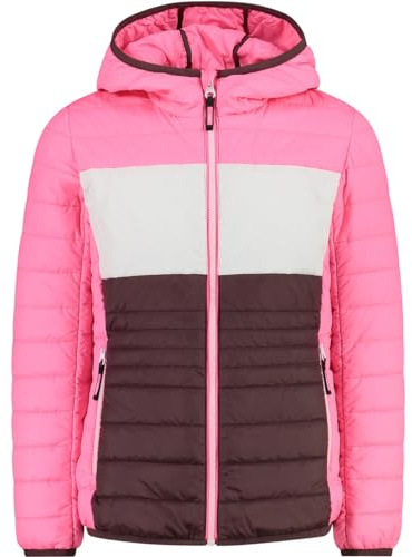 CMP - Children's hooded jacket, Plum-Pink Fluo, 152