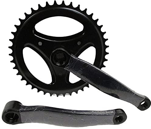 MADICKS GUARNITURA Corona Bicicletta Singola A Perno Quadro 42 Denti + Braccio PEDIVELLA- Bici Bike