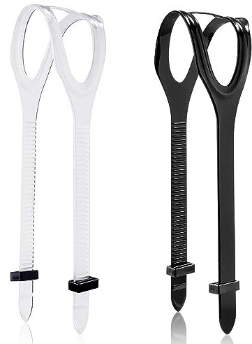 BOXOB 2 Stück Tauchmaskenband, Schwarz und Transparent Tauchmaskenband Ersatz Schnorchelmaskenband Universelles Silikon Maskenband zum Tauchen, Schwimmen, Schnorcheln