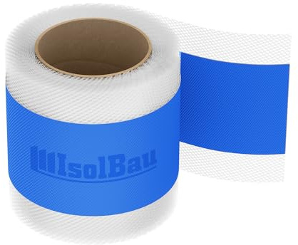 Isolbau Dichtband P2 Blau - 10 m Abdichtband Wasserdichtes Dichtungsband für Sanitär, Dusche, Bad, Fliesen, Balkon und Terrasse, Abdichtung für Innen- & Außenbereich Isolierung - 120 mm