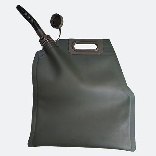 UVCMDUI Jerrican Eṣsẹnćę 5L 10L 20L 30L, Bidon Eṣsẹnćę Pliable Portable, Gericanne D Eṣsẹnćę Flexible TPU Jerrican Eau d'urgence Extérieur avec Bec pour Automobile Moto,5L(40x36cm)