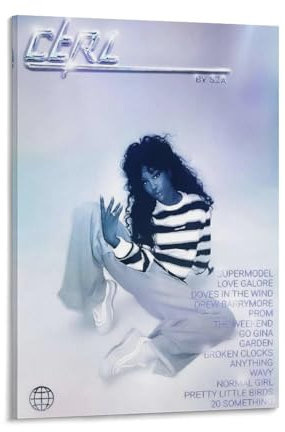 DAGUYS Singer SZA Album Crtl Poster Wandkunst Malerei Leinwand Drucke Dekor Poster Kunstwerke 40 x 60 cm
