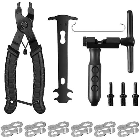 NANSIKE Kettenwerkzeug Fahrrad Set, Kettenzange, Fahrradketten Nieten und Kettenschloss Zange,kettenzange Fahrradkette,Fahrradketten Werkzeug,Kettenwerkzeug Fahrrad Set für 6-12 Fach Fahrradkette