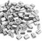 100 Pcs Manchons en Aluminium, Ferrules en Aluminium de Câble Métallique, Clip à Sertir en Aluminium avec Double Embouts pour Câbles Métalliques, Aircraft Câble, Argenté (2.6 mm / 0,102 pouce)