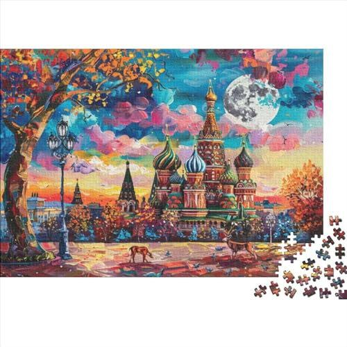 Puzzles 1000 Teile Für Erwachsene Puzzles Für Erwachsene 1000 Teile Puzzle Lernspiele- Moscow Cathedral Rätsel 1000pcs (75x50cm)