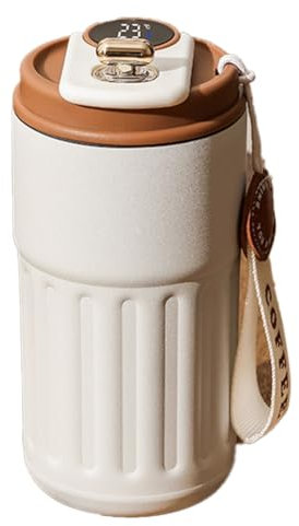 Suoumwa 450 Ml Intelligente Thermosflasche, Digitale LED-Temperatur, Kaffeetasse, Edelstahl, Thermobecher, Becher, Tragbare Flaschen, B