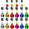 KLYNGTSK 16 Stück Bartschmuck Weihnachten Bart Glocken Bart Kugeln Ornamente Bunte Klingelnde Bart Glöckchen Weihnachtsmannbart Haarkugeln Männer Bartdeko für Weihnachten Party, Bart Dekoration