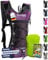 SASMO® Laufrucksack Damen 6L (Beere) mit Thermofach | Lauf Rucksack - Ultraleicht 300g | Laufrucksack Herren & Damen | Running Backpack inklusive Regenschutz & Reflektoren