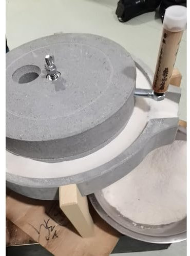 Molino de Grano Manual, Molino de Piedra para Trigo, arroz, Leche de Soja húmeda, Molino de Pasta pequeño, Molinillo de Piedra para el hogar, pulverizador de sésamo, Semillas y Soja húmeda c