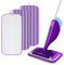 3 Pièces Serpillères en Microfibre Compatible avec Swiffer Wetjet, 30x14cm Violet Reutilisable Microfibre Lavable pour Swiffer Wetjet, Rechange, Multi-Surfaces