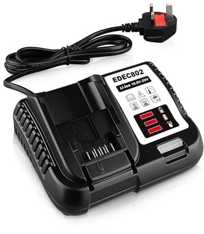 DEC802 12V-18V 2A Fast Charger Replacement for Dewalt 18V Battery Charger Replacement for Dewalt Battery DCB-101 DCB-112 DCB-105 DCB-115 DCB-184 DCB-200 DCB-203