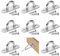 suuosl 8 Pack Pad Eye Plate Stainless Steel Ceiling Hooks with 16 Screws, Heavy Duty Wall Hook, Hardware Staple Hook Loop for Hanging Plants, Swings, Rope, Chain, Indoor Outdoor
