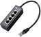 Adaptador divisor de cable de red Ethernet de 4 puertos para computadoras e impresoras conectadas a Internet