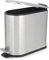 Beldray Bathroom Pedal Bin – 5 Litre Small Bathroom, Soft Closing Lid with Pedal, D-Shaped Sanitary Waste Bin for Bedroom, Office, Kitchen, Space-Saving, Stainless Steel, Silver