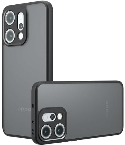 Lemxiee Case für Oppo Reno 14 hülle mit Anti-Fingerabdruck & Absturzsicherung & rutschfest Flexibles Silikon + Mattiertes Acryl-Schutzhülle Handyhülle