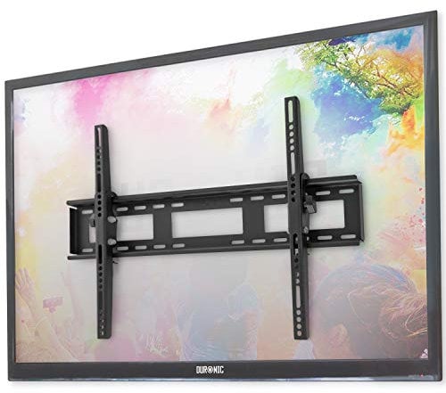 Duronic TVB123M Soporte TV de Pared Inclinable Ultra Delgado para Pantalla 23 a 55 Pulgadas, LED, LCD, Plasma, Monitor de hasta 65 kg de Peso - Montaje SOLO Compatible con VESA 200 400 y 200 x 400