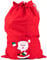 Idena 8580196 - Weihnachtsmann-Sack mit Motiv, rot, 90 x 60 cm, Filz, Geschenk