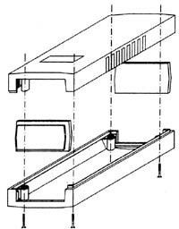 VELLEMAN - G416 Set aus Kunststoff, 150 x 80 x 45 mm, Dunkelgrau 540038