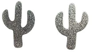 Miniblings Kaktus Ohrstecker Ohrringe Natur Wüste Pflanzen Kakteen Silber - Handmade Modeschmuck I Ohrringe Stecker Ohrschmuck