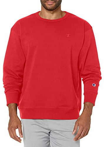 Champion Powerblend-Felpa Maglia, Rosso (Team Red Scarlet), XL Uomo