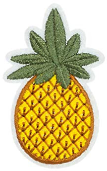 Miniblings Ananas Bügelbild Aufnäher Aufbügler Garten Früchte Obst Frucht Sommer Patch Bügelbild I Kinder Bügelflicken Patches zum Aufbügeln