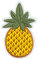 Miniblings Ananas Bügelbild Aufnäher Aufbügler Garten Früchte Obst Frucht Sommer Patch Bügelbild I Kinder Bügelflicken Patches zum Aufbügeln