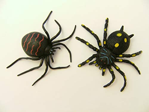Ravensden Spinnen Stretch 2erSet 15 cm Spinne Stretchspinne Stretchspinnen Vogelspinnen Tiere Set 1