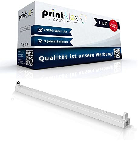 Print-Klex GmbH & Co.KG Einzelhalter für LED Röhren 60cm T8 G13 Fassung Träger Halterung ohne LED ohne Schutzabdeckung